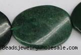 CRJ328 15.5 inches 30*40mm twisted oval African prase jasper beads