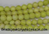 CRO02 15.5 inches 6mm round lemon jade gemstone beads wholesale