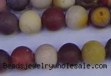 CRO1003 15.5 inches 10mm round matte mookaite gemstone beads