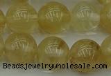 CRO1025 15.5 inches 14mm round yellow watermelon quartz beads