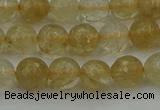 CRO1031 15.5 inches 6mm faceted round yellow watermelon quartz beads