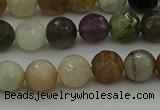 CRO1042 15.5 inches 8mm faceted round mixed gemstone beads