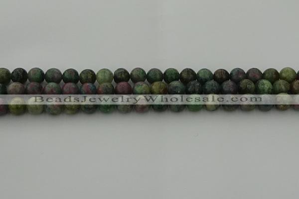 CRO1112 15.5 inches 8mm round ruby apatrite beads wholesale