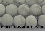 CRO1144 15.5 inches 12mm round matte white howlite beads