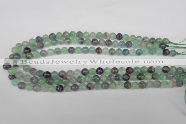 CRO136 15.5 inches 8mm round fluorite gemstone beads wholesale