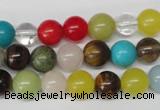 CRO155 15.5 inches 8mm round mixed gemstone beads wholesale