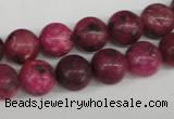 CRO194 15.5 inches 10mm round dyed kiwi stone beads wholesale