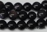 CRO229 15.5 inches 10mm round blue goldstone beads wholesale