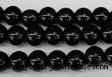 CRO247 15.5 inches 10mm round blackstone beads wholesale