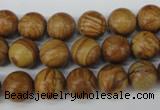 CRO249 15.5 inches 10mm round grain stone beads wholesale