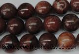 CRO296 15.5 inches 12mm round red picture jasper beads wholesale