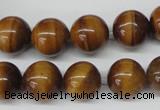 CRO299 15.5 inches 12mm round yellow tiger eye beads wholesale