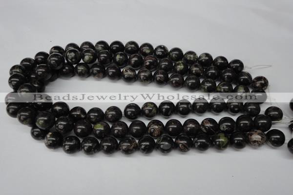 CRO308 15.5 inches 12mm round plum blossom jade beads wholesale