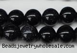 CRO310 15.5 inches 12mm round blue goldstone beads wholesale