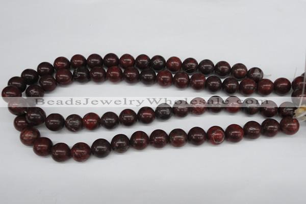 CRO318 15.5 inches 12mm round brecciated jasper beads wholesale