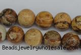 CRO319 15.5 inches 12mm round picture jasper beads wholesale