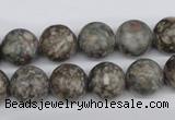 CRO325 15.5 inches 12mm round Chinese leopard skin jasper beads wholesale