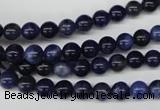 CRO34 15.5 inches 6mm round sodalite gemstone beads wholesale