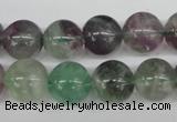 CRO354 15.5 inches 12mm round fluorite gemstone beads wholesale