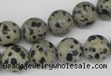 CRO385 15.5 inches 14mm round dalmatian jasper beads wholesale