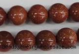 CRO394 15.5 inches 14mm round goldstone beads wholesale