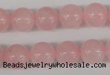 CRO397 15.5 inches 14mm round rose quartz beads wholesale