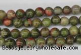 CRO45 15.5 inches 6mm round unakite gemstone beads wholesale