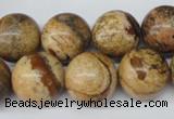 CRO450 15.5 inches 16mm round picture jasper beads wholesale