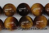 CRO453 15.5 inches 16mm round yellow tiger eye beads wholesale