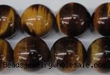 CRO492 15.5 inches 18mm round yellow tiger eye beads wholesale