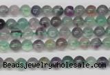 CRO54 15.5 inches 6mm round fluorite gemstone beads wholesale