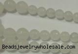 CRO712 15.5 inches 6mm – 14mm faceted round candy jade beads