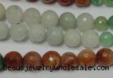 CRO722 15.5 inches 6mm – 14mm faceted round mixed candy jade beads