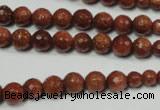 CRO736 15.5 inches 6mm – 14mm faceted round goldstone beads