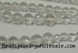 CRO741 15.5 inches 6mm – 14mm faceted round white crystal beads