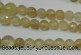 CRO747 15.5 inches 6mm – 14mm faceted round watermelon yellow beads