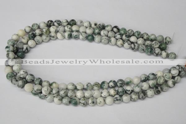 CRO81 15.5 inches 8mm round tree agate gemstone beads wholesale