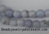 CRO89 15.5 inches 8mm round blue lace agate beads wholesale