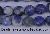 CRO952 15.5 inches 8mm round matte sodalite beads wholesale