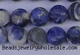 CRO953 15.5 inches 10mm round matte sodalite beads wholesale
