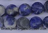 CRO954 15.5 inches 12mm round matte sodalite beads wholesale