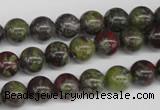 CRO97 15.5 inches 8mm round dragon blood jasper beads wholesale