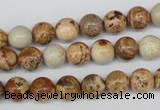 CRO98 15.5 inches 8mm round picture jasper beads wholesale