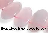 CRQ03 16 inches 20*38mm oval rose quartz beads Wholesale