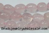 CRQ112 15.5 inches 10*13mm nugget natural rose quartz beads