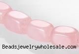 CRQ13 10*14mm cuboid A grade natural rose quartz beads Wholesale