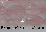 CRQ146 15.5 inches 10*14mm faceted oval natural rose quartz beads