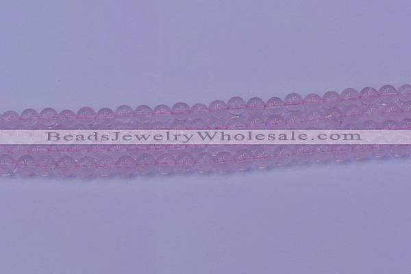 CRQ201 15.5 inches 6mm round Mozambique rose quartz beads