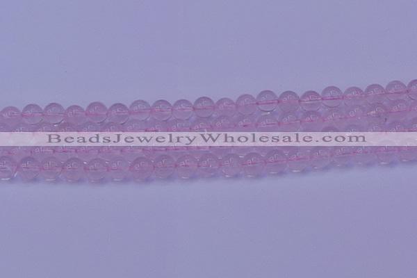 CRQ202 15.5 inches 8mm round Mozambique rose quartz beads