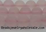 CRQ223 15.5 inches 10mm round matte rose quartz gemstone beads